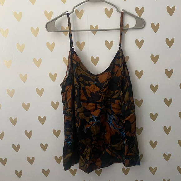 Shyanne Women’s Olive Floral Satin Cami - Picture 8 of 8